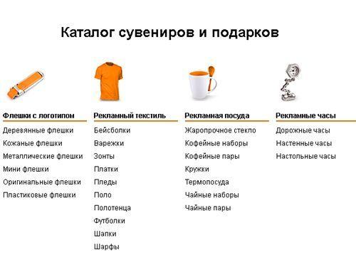 Сувениры с логотипами