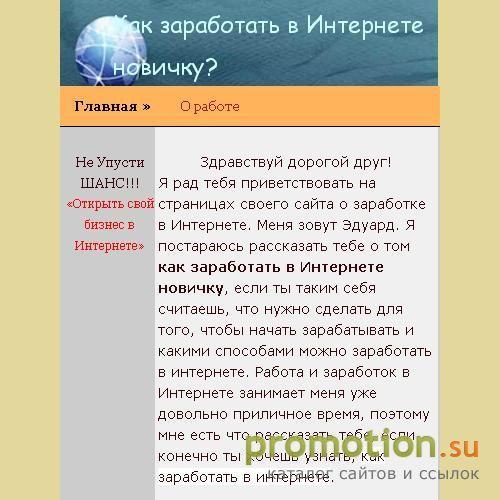Архивное изображение: Заработать в Интернете реально