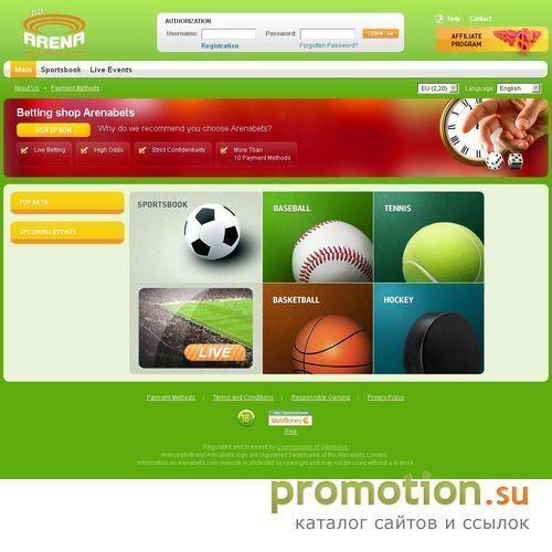 Архивное изображение: На сайте Arenabets.com: тотализатор хоккейный