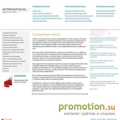 Архивное изображение: Студия NetPromotion.Ru