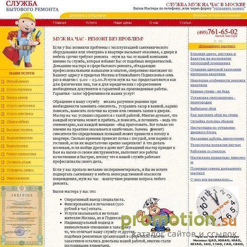 Архивное изображение: Муж на час - бытовые услуги населению