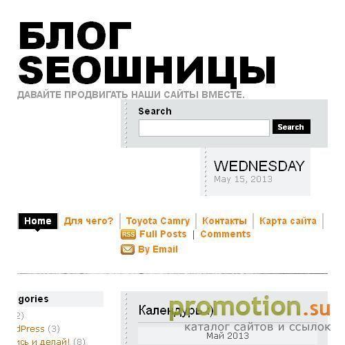 Архивное изображение: Блог SEOшницы