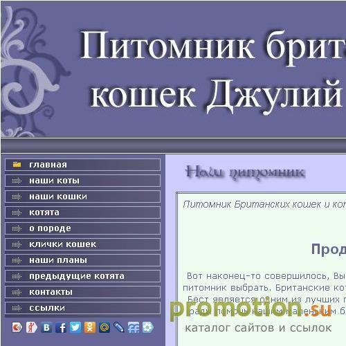 Архивное изображение: Питомник Британских кошек из Москвы