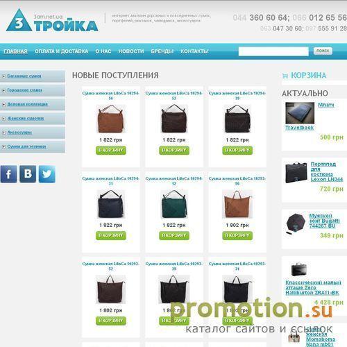 Архивное изображение: Тройка - интернет магазин сумок