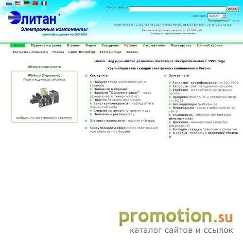 Архивное изображение: Элитан