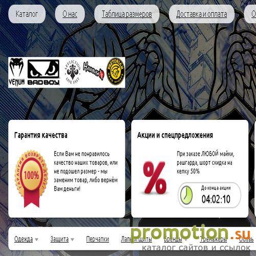 Архивное изображение: Экипировка для смешанных единоборств