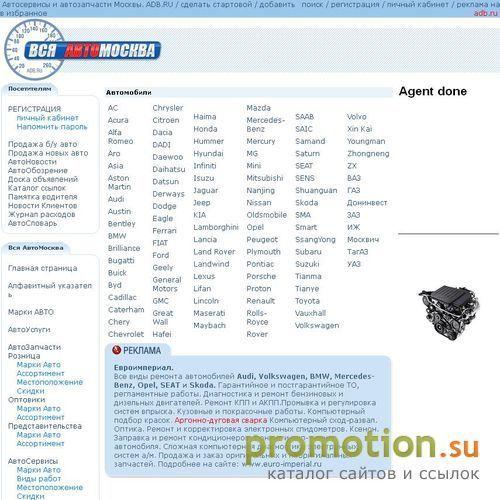 Архивное изображение: Магазины автозапчастей Москвы