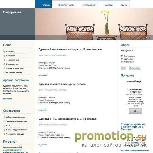 Архивное изображение: Аренда квартир и комнат в Москве. Аренда в Столице