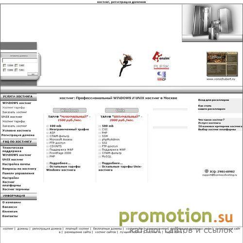 Архивное изображение: Businesshosting.ru - Профессиональный хостинг