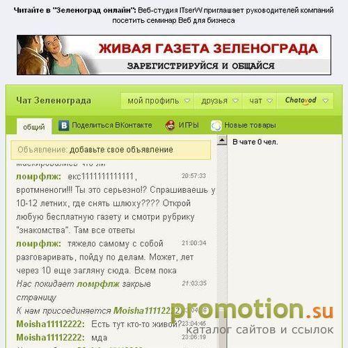 Архивное изображение: Зеленоградский чат