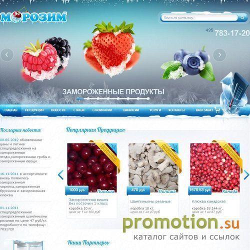 Архивное изображение: Морозим.ру Чистые замороженные ягоды