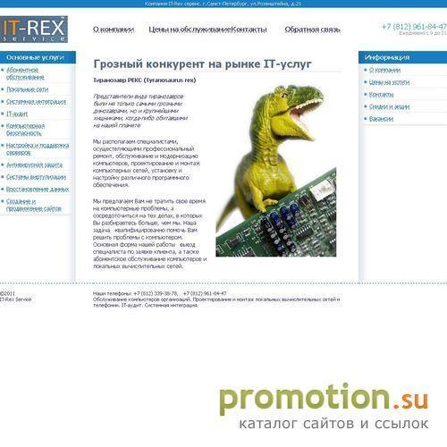 Архивное изображение: IT-Rex Service - скорая компьютерная помощь в Петербурге