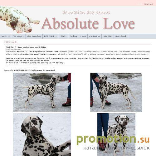 Архивное изображение: Питомник ДАЛМАТИНОВ "Absolute Love"