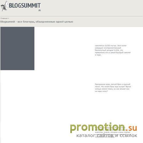 Архивное изображение: BlogSummit. Сеть лучших блогов
