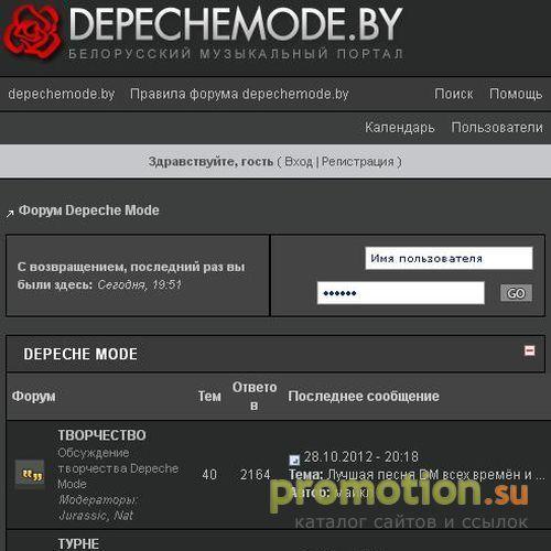 Логотип forum.depechemode.by - Форум Depeche Mode
