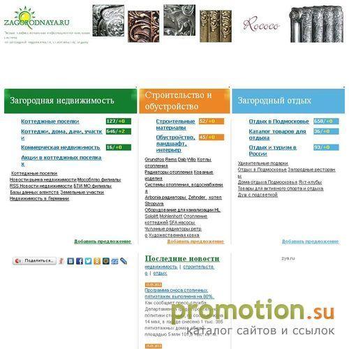 Логотип ЗАГОРОДНАЯ.ру