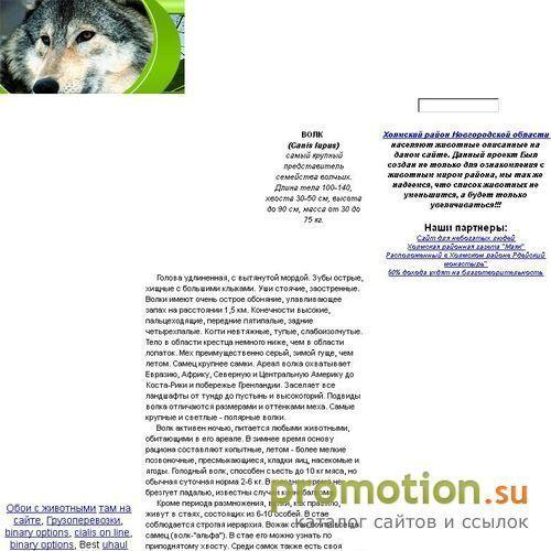 Логотип Животные Холмского района