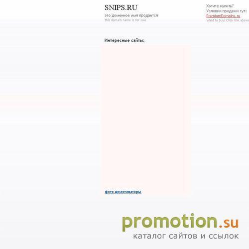 Архивное изображение: Интернет торговля цифровыми товарами SNIPS