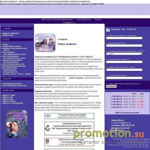 Логотип "ПрофБухКонсалтинг-А" аудиторская фирма