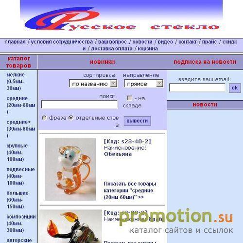 Архивное изображение: Русское стекло