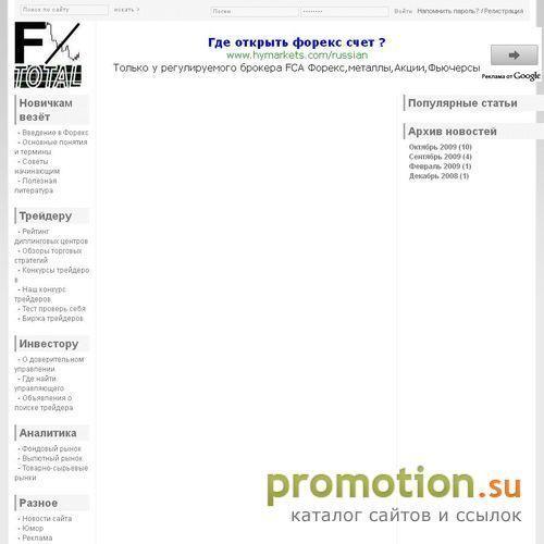 Архивное изображение: Информационный ресурс о рынке Forex