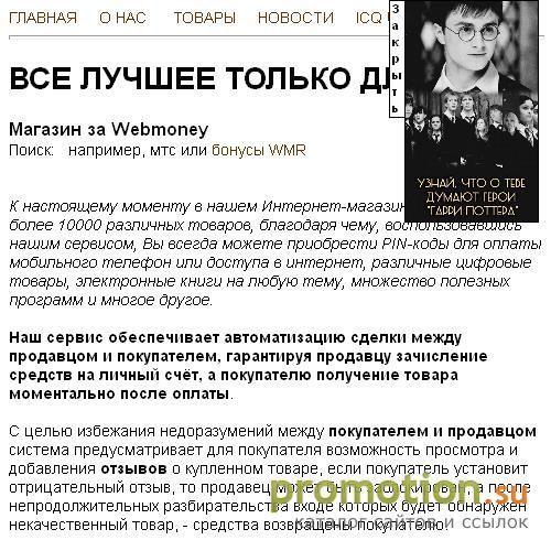 Архивное изображение: реклама в интернете favour